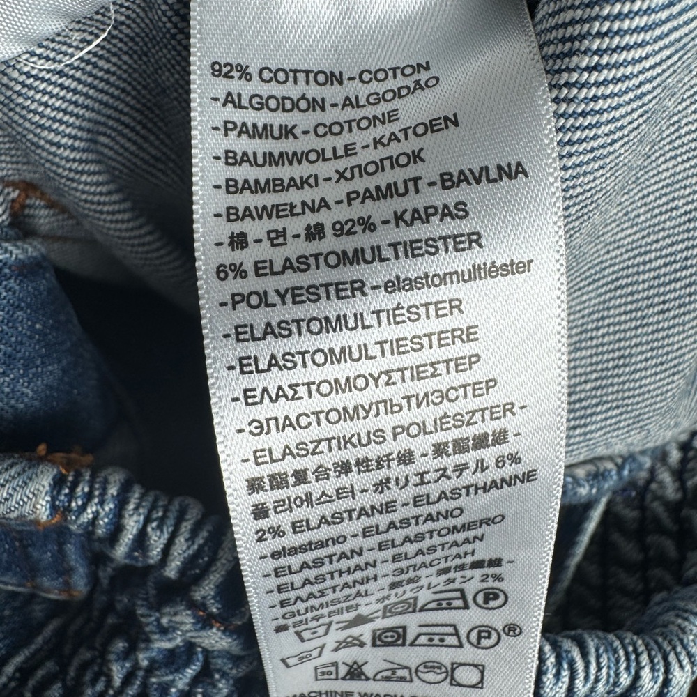 Levi's Blue Denim Strapless Button-Front Dress - Picture 13 of 14